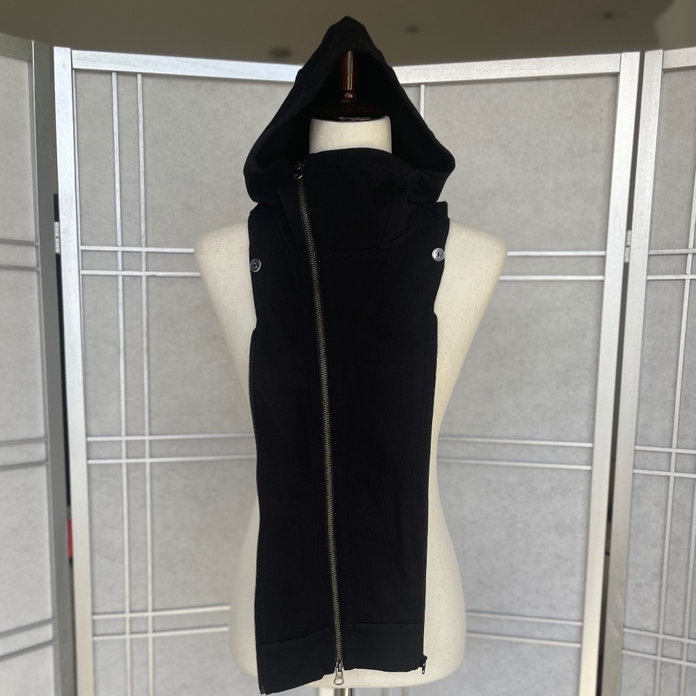 NWOT Veronica Beard Black Doni Hoodie Dickey sz O/S